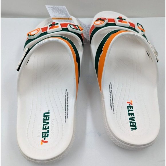 Crocs 7-Eleven X Classic Strap Sandal White Men Slip On Casual 208271-100. Sz-13 main image 2